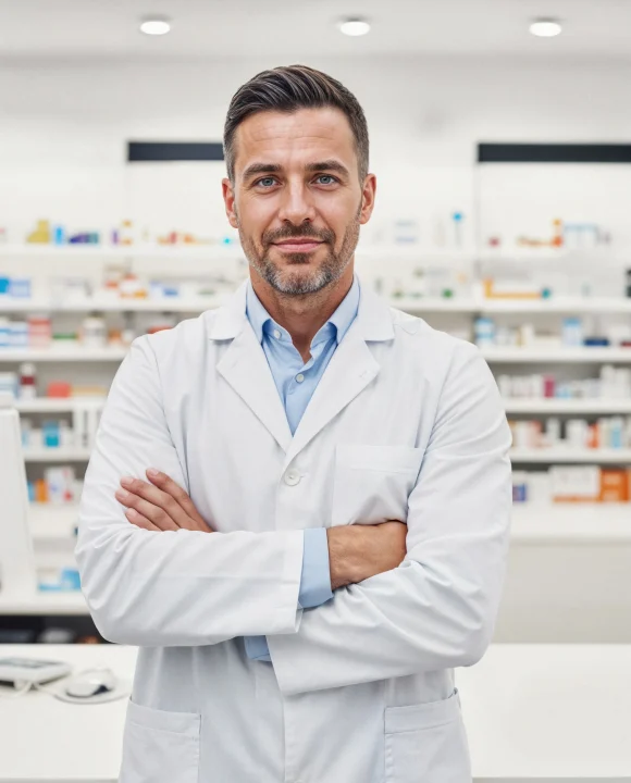 pharmacist-standing-pharmacy